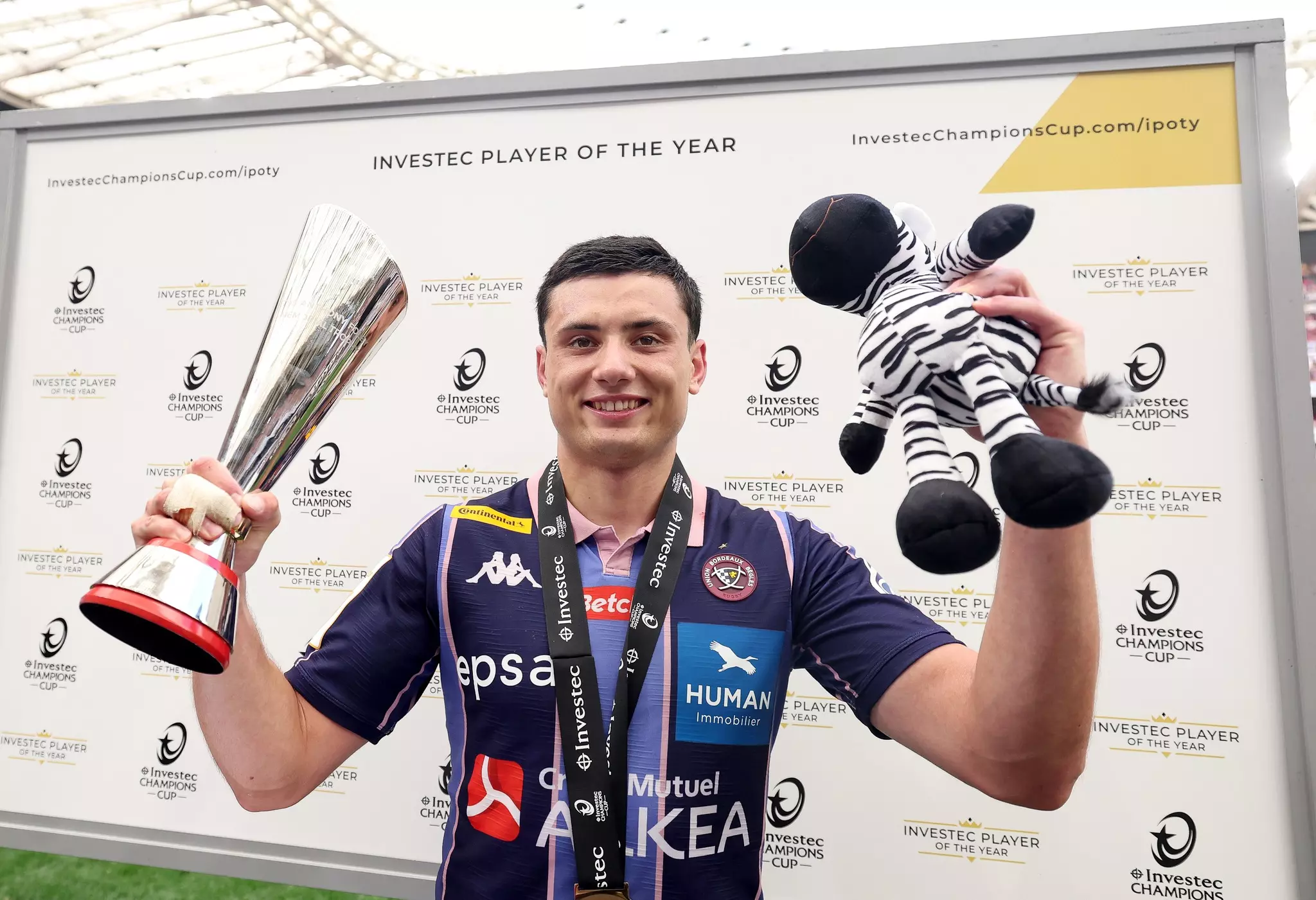 Champions Cup : Le Réunionnais Louis Bielle-Biarrey (UBB) désigné meilleur joueur de l'édition 2025-2026