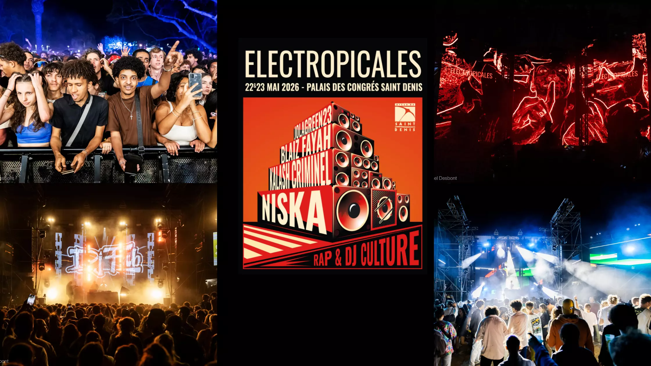 De véritables headliners de la scène actuelle des musiques urbaines et les talents issus de la scène réunionnaise associés à la 18ème édition des « Electropicales » de La Réunion
