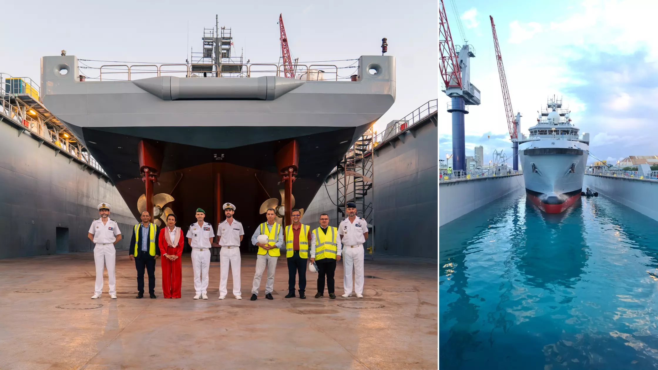 La Réunion : Le dock flottant Titan réussit sa première opération commerciale avec le Champlain, début d'une aventure industrielle pour la réparation navale dans l'océan Indien