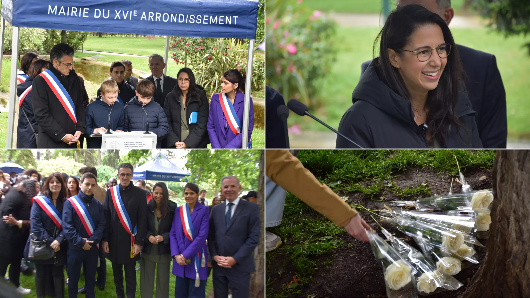 La mairie du 16ème arrondissement commémore le 10 mai au Trocadéro en présence de la Ministre des Outre-mer Naïma Moutchou