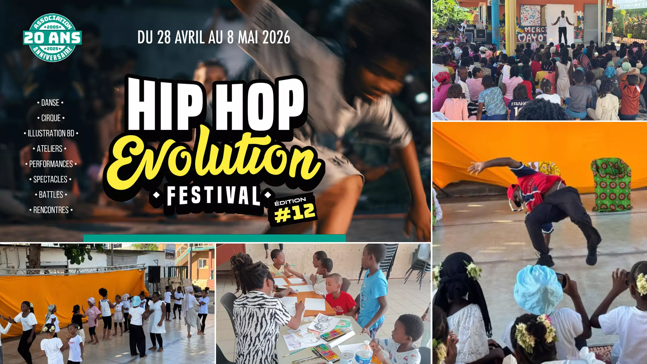 La 12ème édition de Hip Hop Evolution Festival se déploie à Mayotte avec une programmation riche, dense et accessible à tous les publics