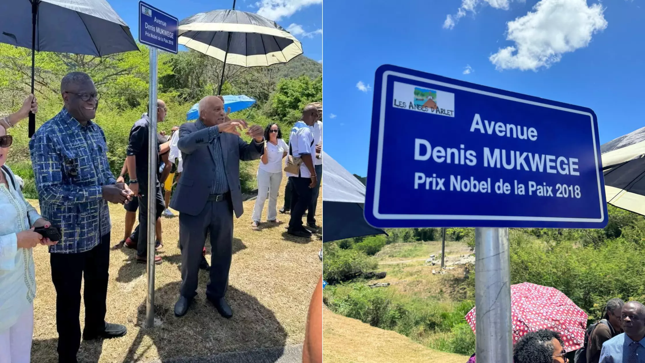 Martinique : Aux Anses-d’Arlet, une rue porte désormais le nom du docteur Denis Mukwege