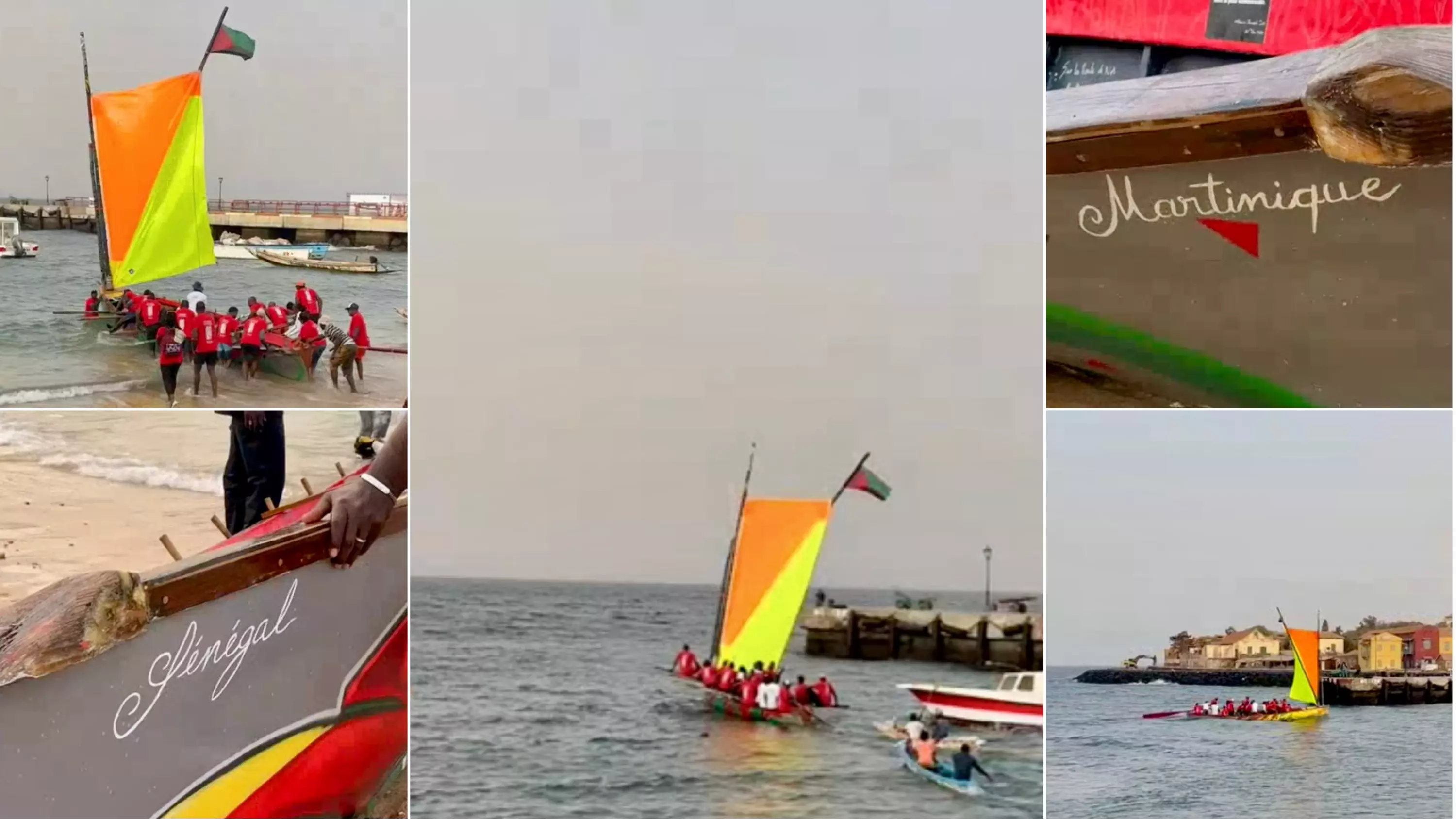 Pour la première fois, une yole martiniquaise navigue dans les eaux de Gorée au Sénégal