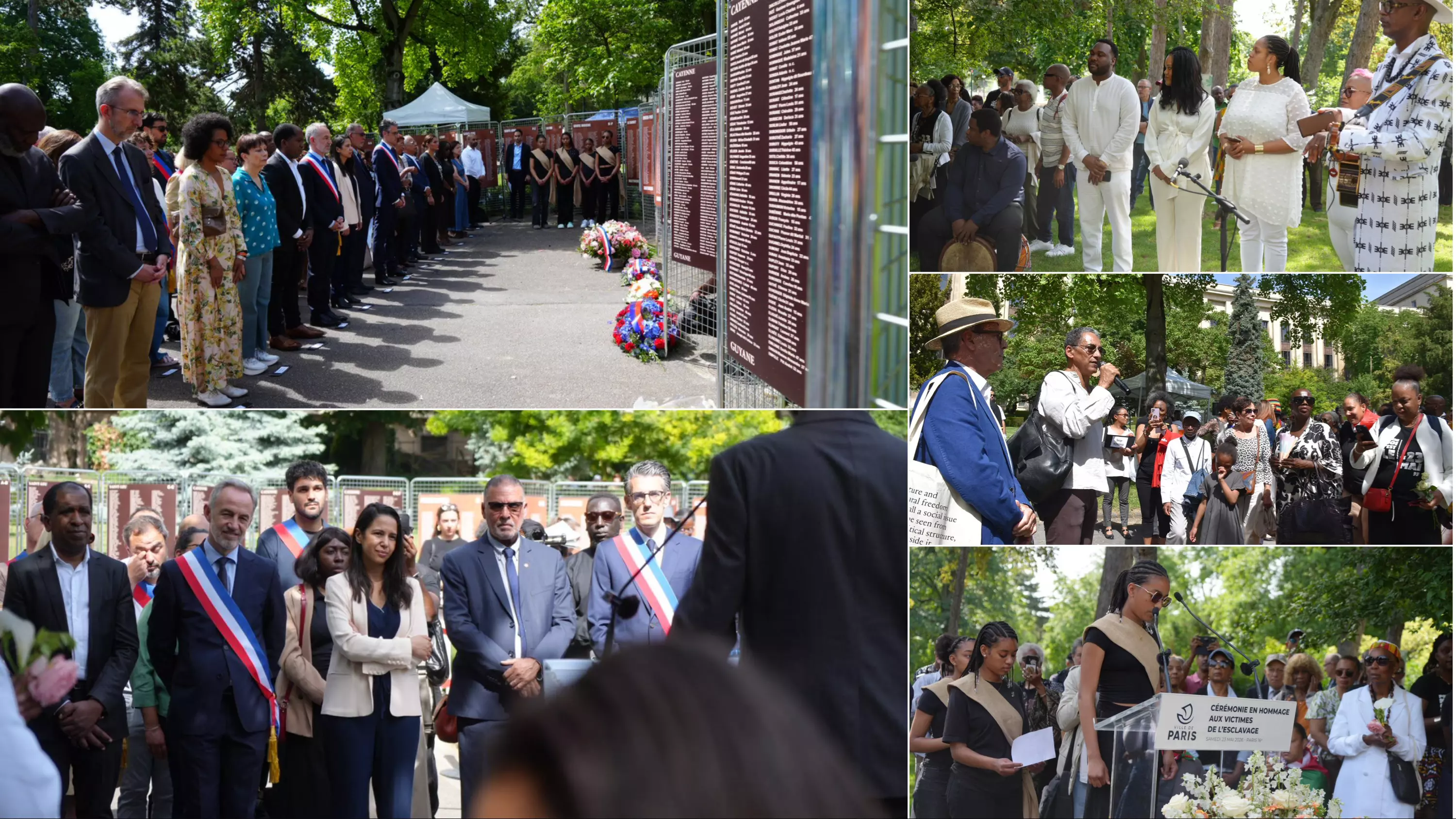 EN IMAGE. 23 mai : La cérémonie en hommage aux victimes de l’esclavage au Jardin Jacques Martial