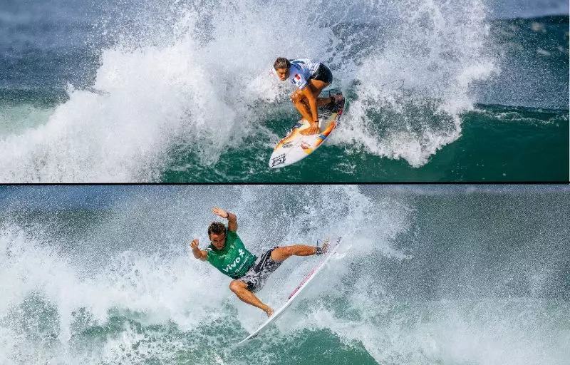 Surf : À Rio, les Polynésiens Tya Zebrowsky et Kauli Vaast éliminent des champions et filent en demi et quart de finales