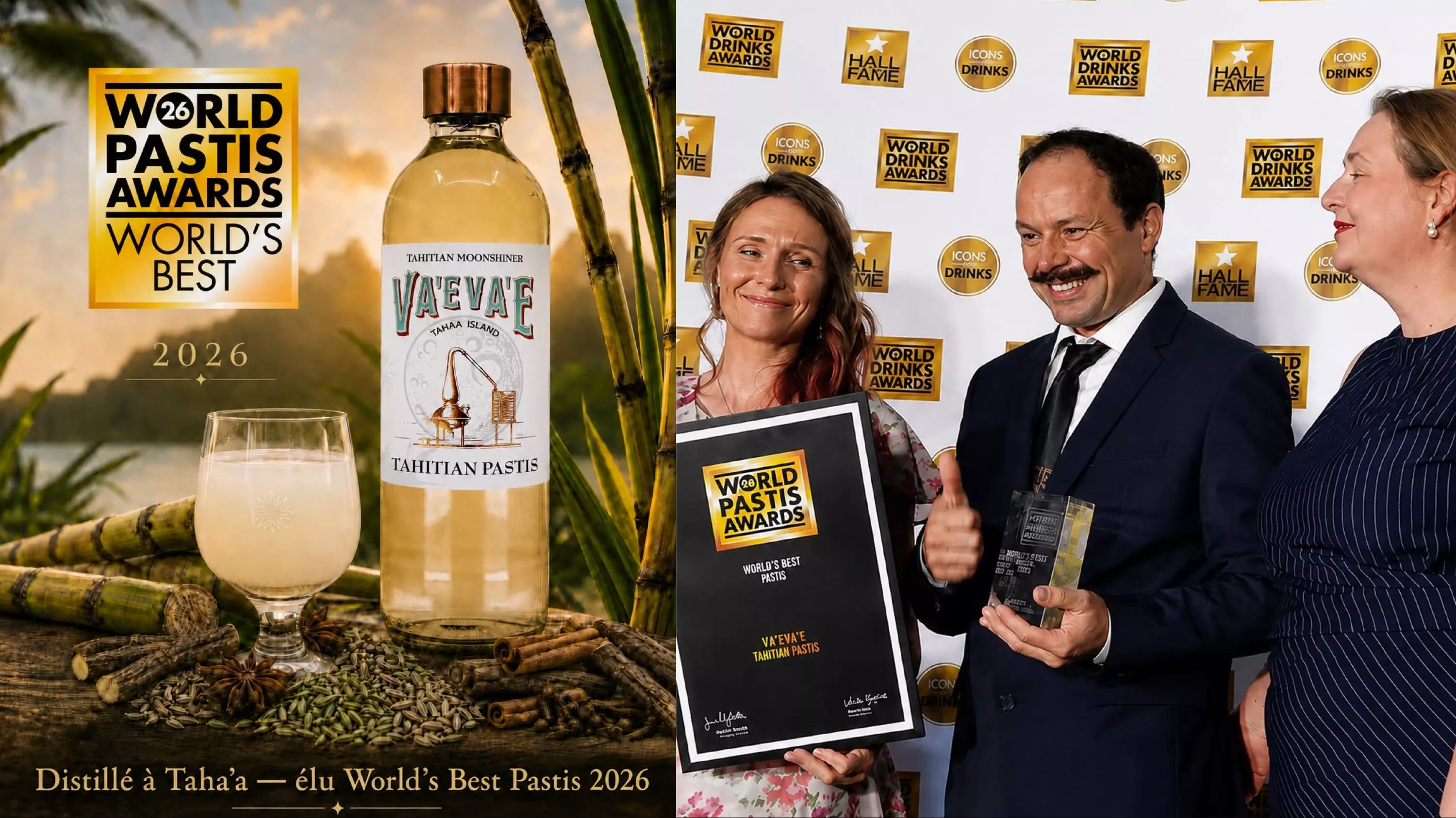 Polynésie : Un pastis tahitien élu meilleur pastis du monde à Londres