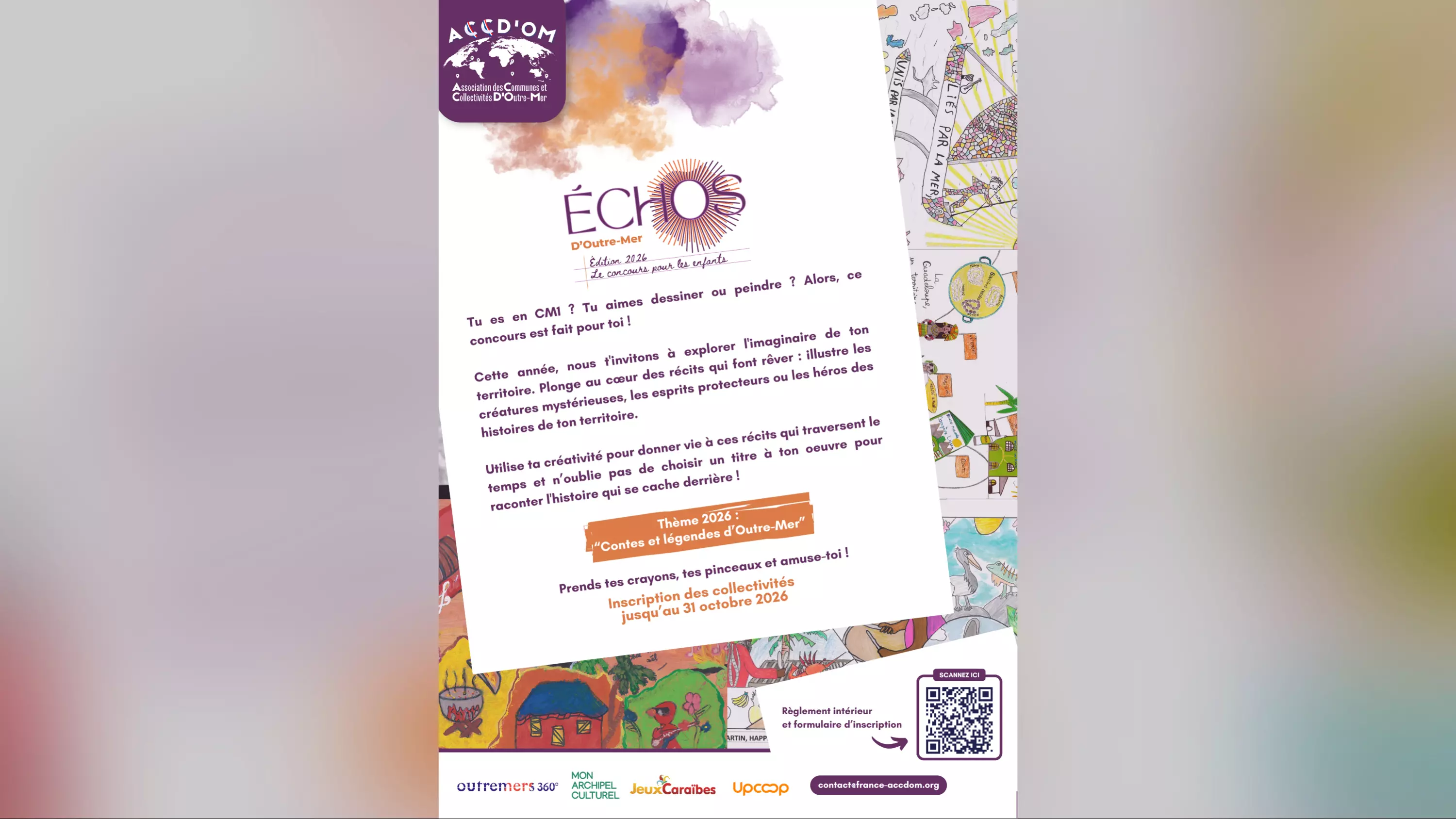 L'ACCD'OM lance la 3ème édition de son grand concours de dessins « Échos d'Outre-Mer » sur le thème des contes et légendes