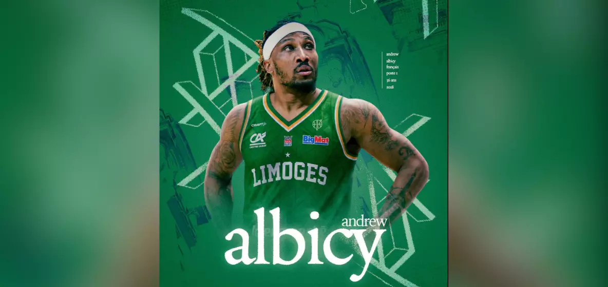 Élite de basket: l'ancien meneur des Bleus, le Martiniquais Andrew Albicy s'engage pour deux ans avec Limoges