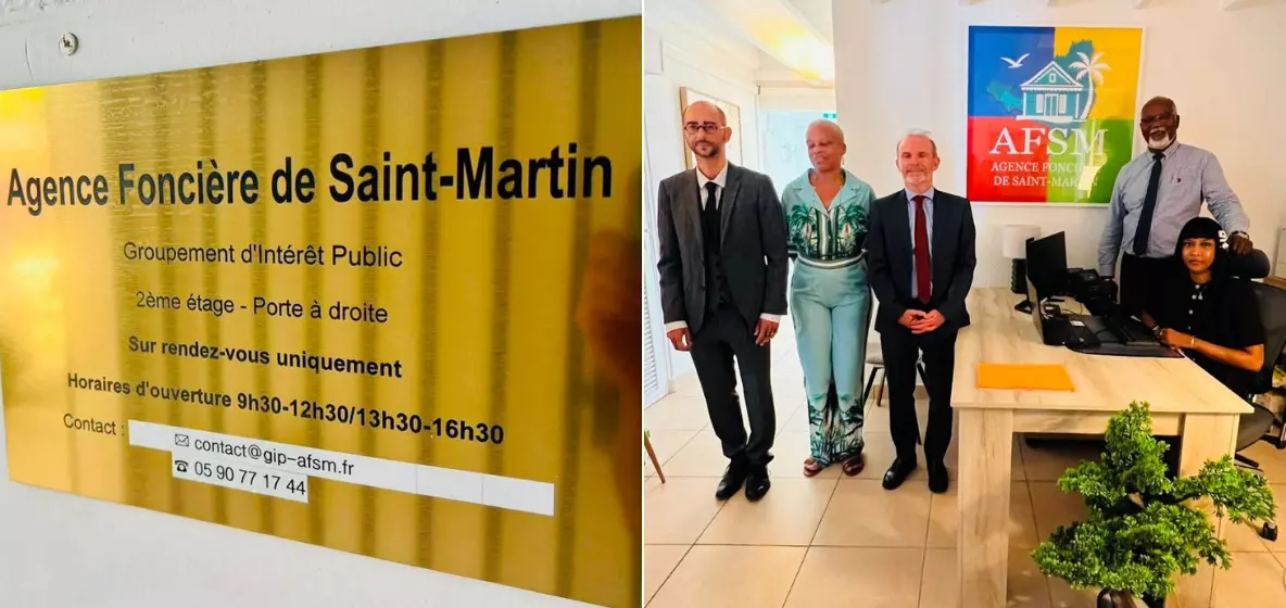 Saint-Martin : l'Agence foncière accueille les autorités et précise ses missions