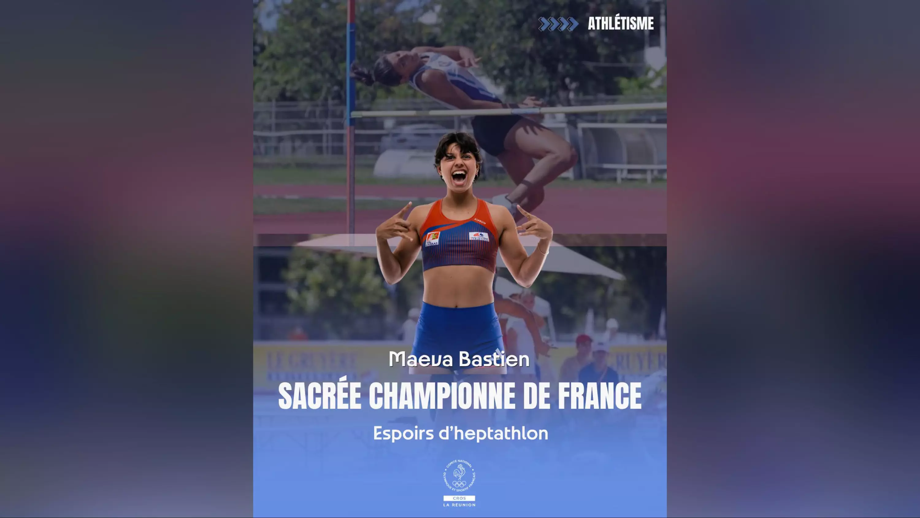 Athlétisme : la Réunionnaise Maeva Bastien sacrée championne de France d'heptathlon