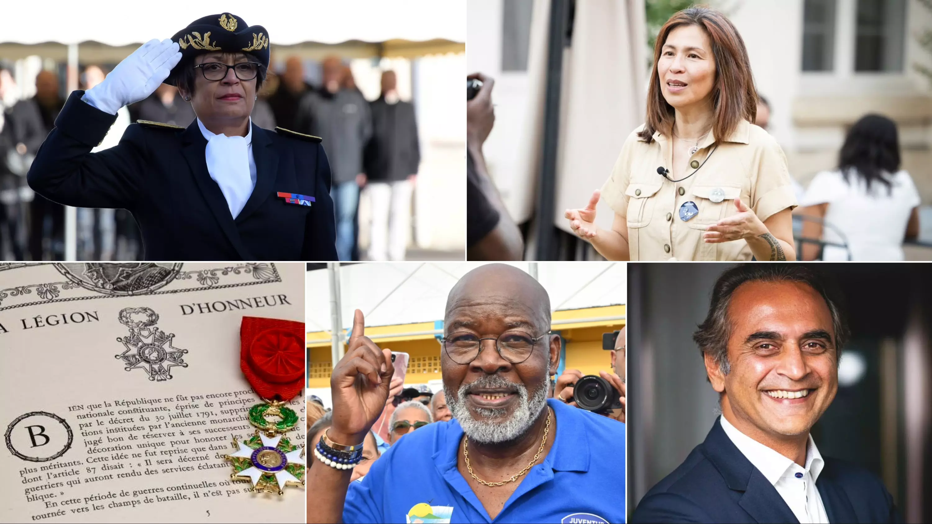 Légion d’honneur : Régine Pam, Marius Trésor, Stéphanie Failloux et Nassir Goulamaly parmi les promus ultramarins