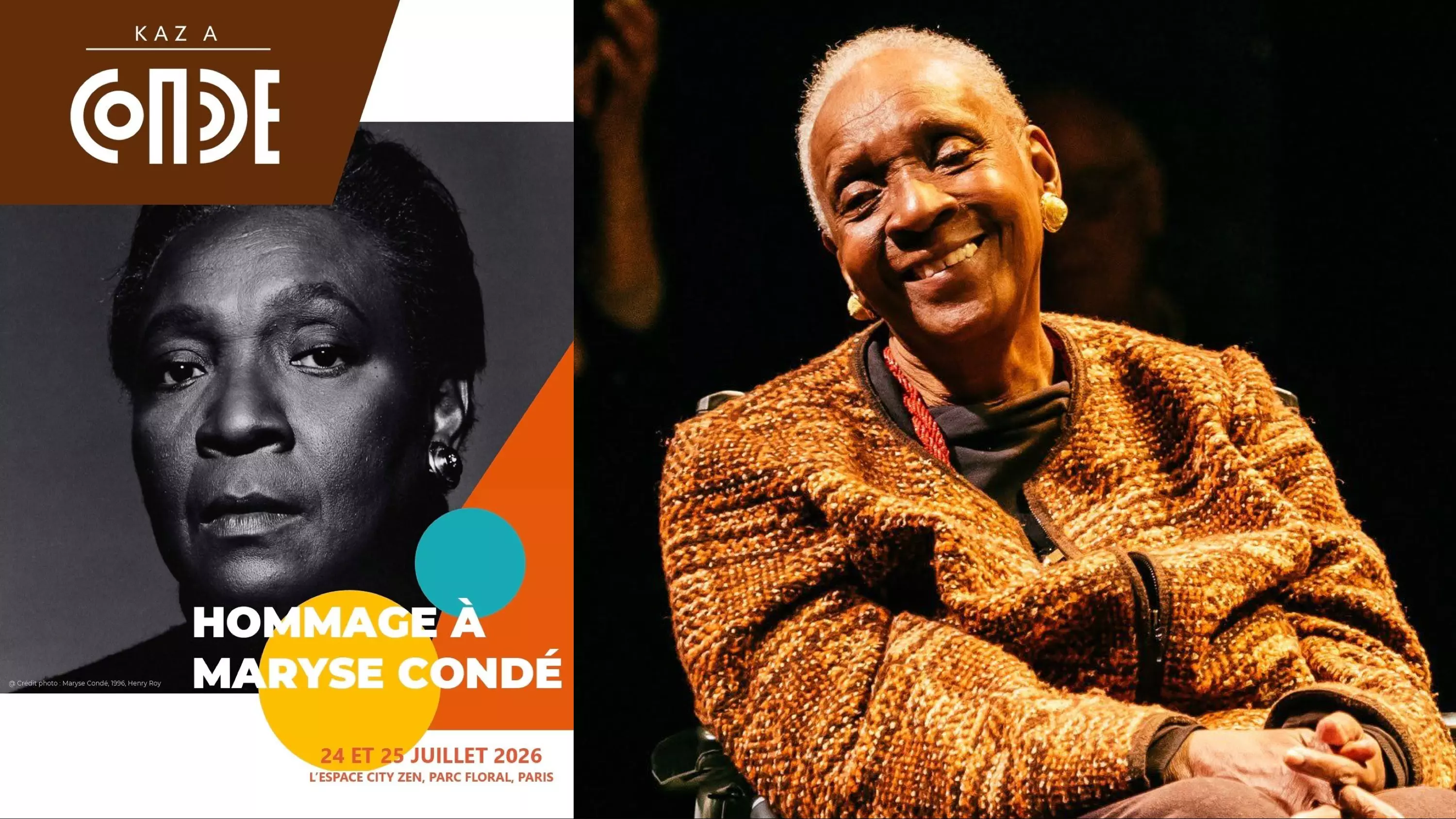 L’héritage de Maryse Condé, figure majeure de la littérature francophone, grande voix humaniste, célébré au cours d’un week-end exceptionnel au Parc Floral de Paris