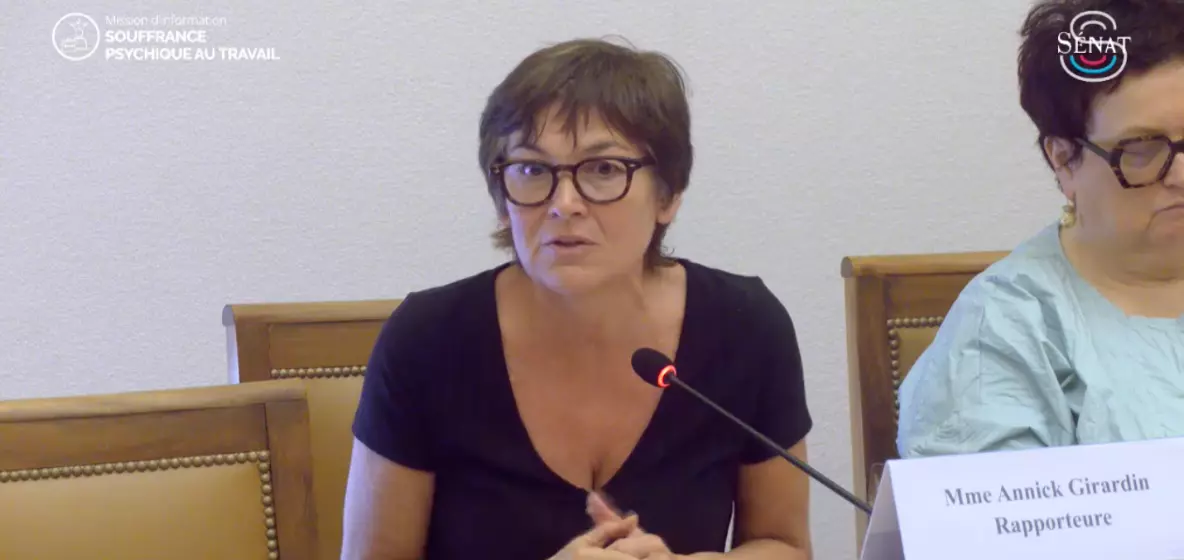"Burn-out": La sénatrice de Saint-Pierre-et-Miquelon Annick Girardin, auteure du rapport sur la souffrance psychique au travail enterré au Sénat, dénonce l'attitude de la droite sénatoriale