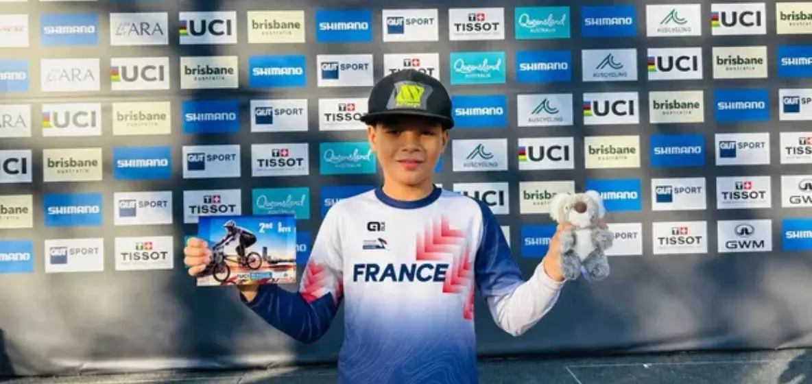 BMX : le Réunionnais Gaetan Payet, 9 ans, vice-champion du monde en Australie