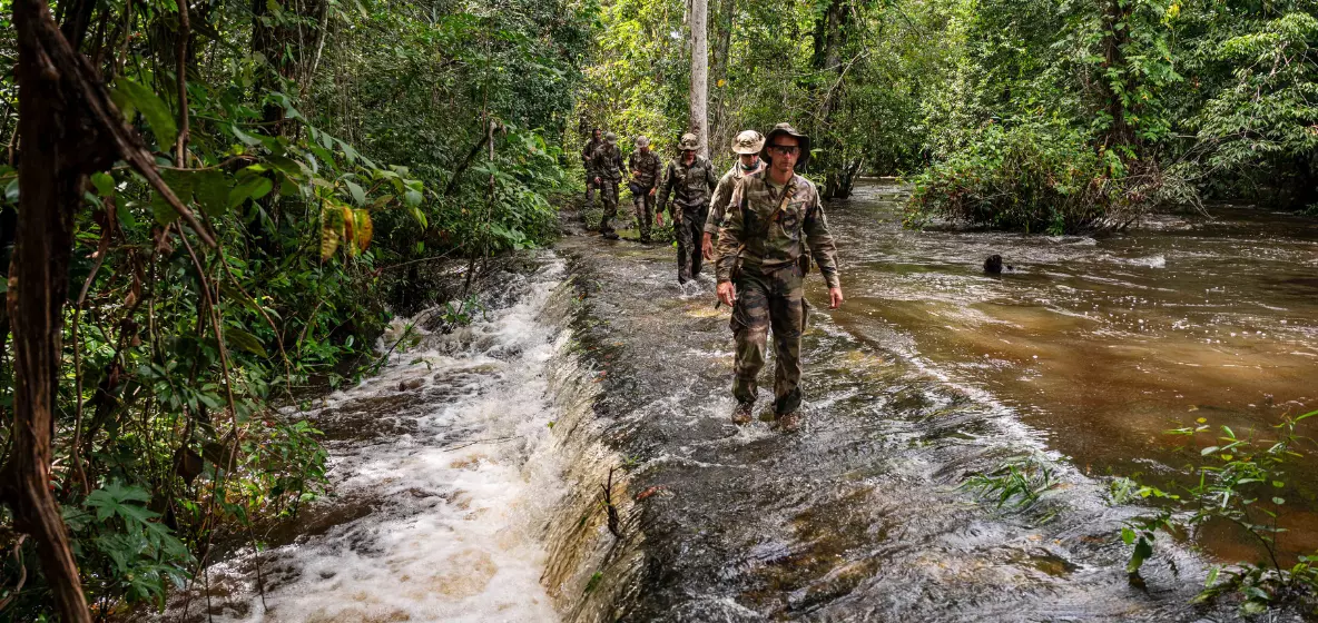 Guyane : Le 9e RIMa achève une mission de reconnaissance "Trijonction" au coeur de la fôret amazonienne