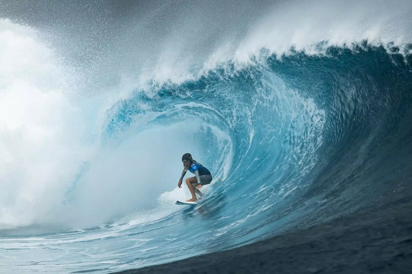 Surf : Le phénomène Kelia Gallina, 14 ans, s’incline en quart de finale de la Tahiti Pro