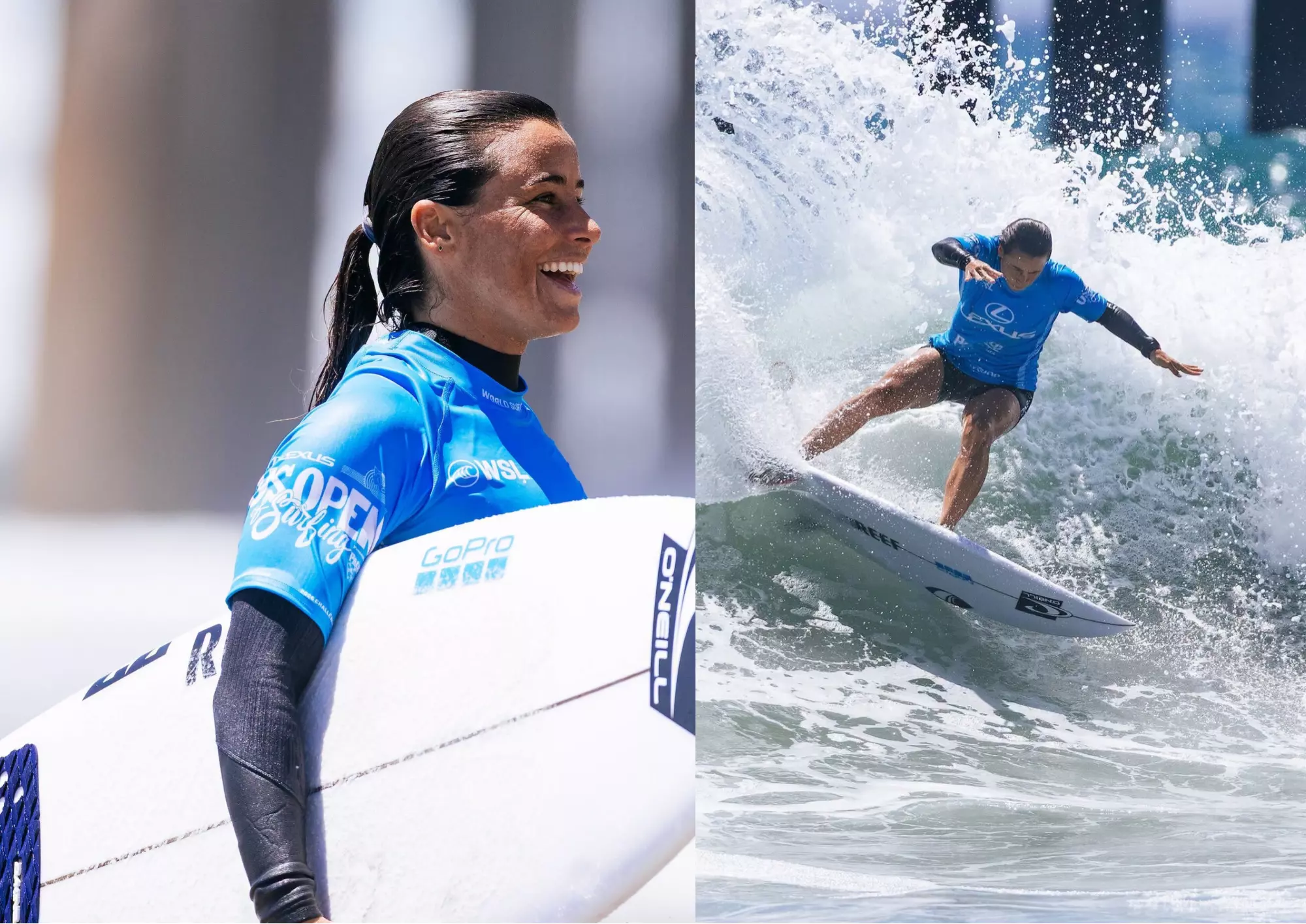 La Réunionnaise Johanne Defay termine à la 3e place du Lexus US Open of Surfing