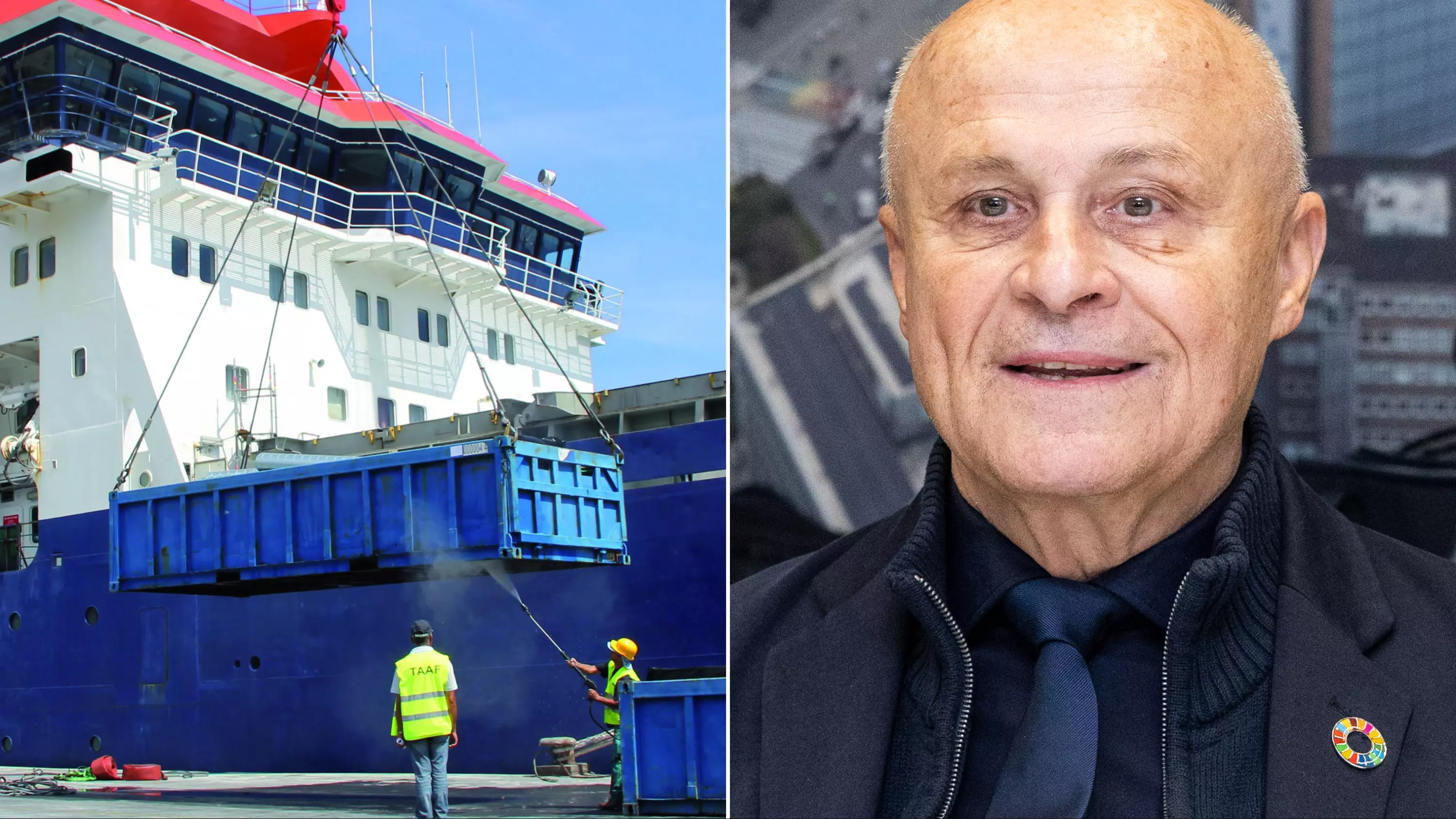 TAAF : Olivier Poivre d'Arvor, ambassadeur des pôles, embarque pour 30 jours à bord du Marion Dufresne