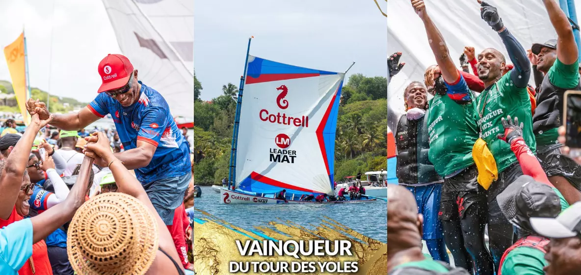 Cottrel/ Leader Mat vainqueur au bout du suspense du 40ème Tour de Martinique des Yoles Rondes