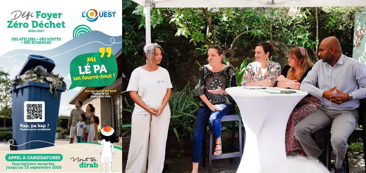 La Réunion : La 2ème édition du Défi Foyer Zéro Déchet du Territoire de l’Ouest accompagnera 60 familles