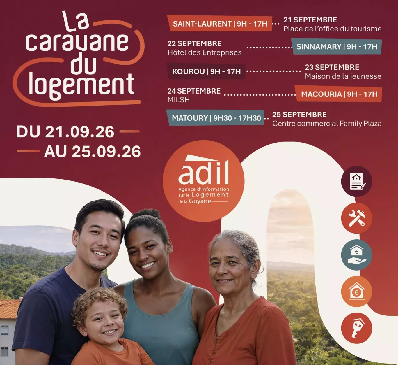 Guyane : Logement, l’ADIL Guyane relance sa caravane dans cinq communes