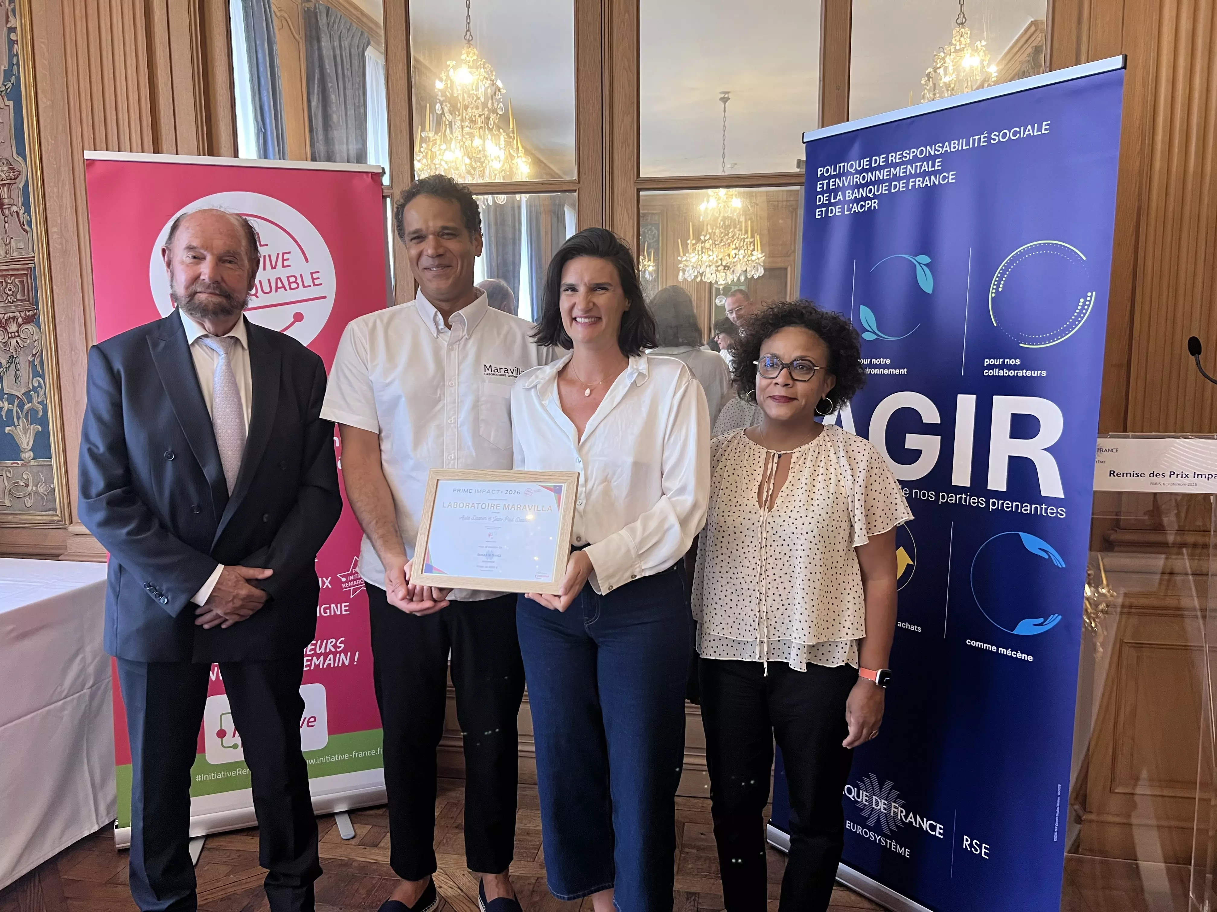 Le laboratoire guadeloupéen Maravilla primé par le Réseau Initiative à la Banque de France