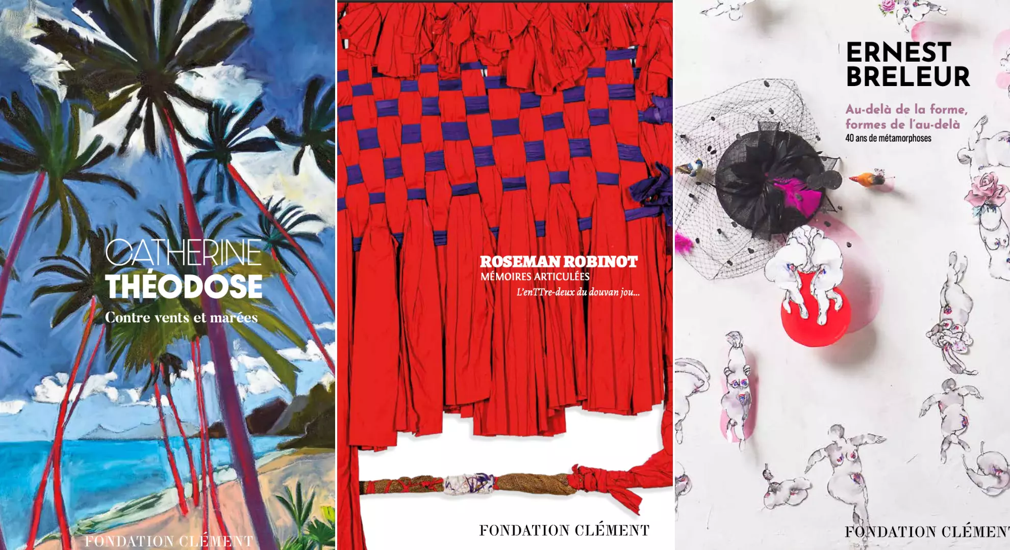 Catherine Théodose, Roseman Robinot et Ernest Breleur, trois artistes profondément liés à la Martinique, proposent une exploration de l’invisible et de la mémoire au cours de trois expositions présentées simultanément à la Fondation Clément