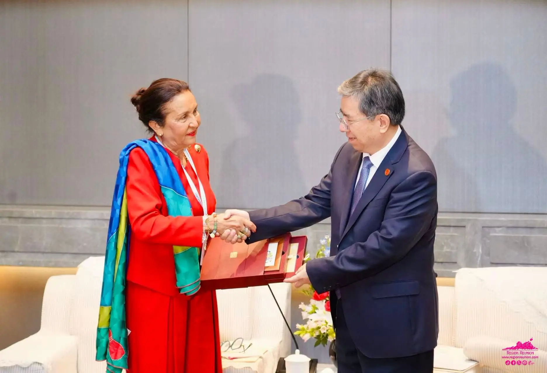 En Chine, Huguette Bello signe un mémorandum d'entente avec la ville chinoise de Tianjin