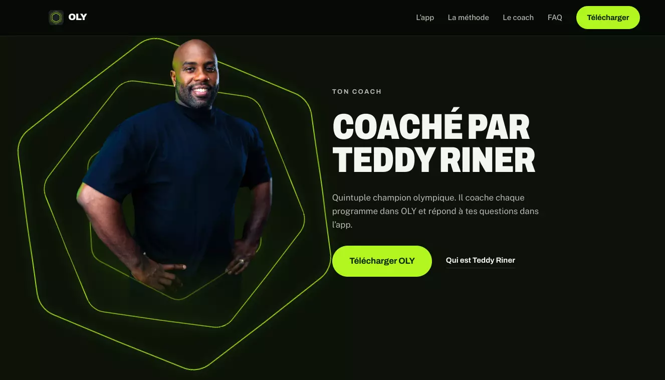 Teddy Riner lance OLY, une application de coaching sportif personnalisé