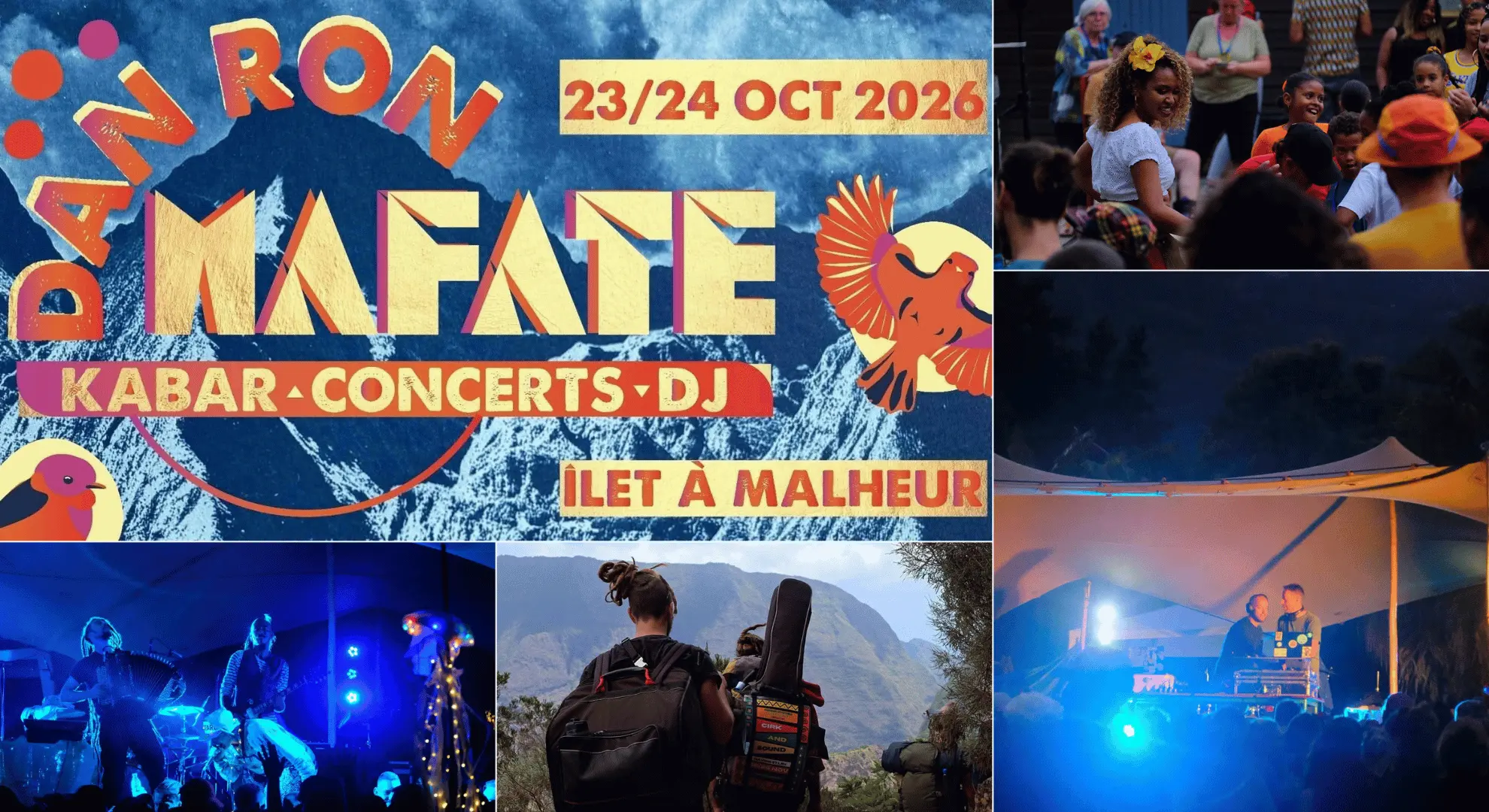 Dan Ron Mafate, un festival de musique unique, original et écoresponsable à l’Ilet à Malheur, au cœur du cirque de Mafate, à La Réunion