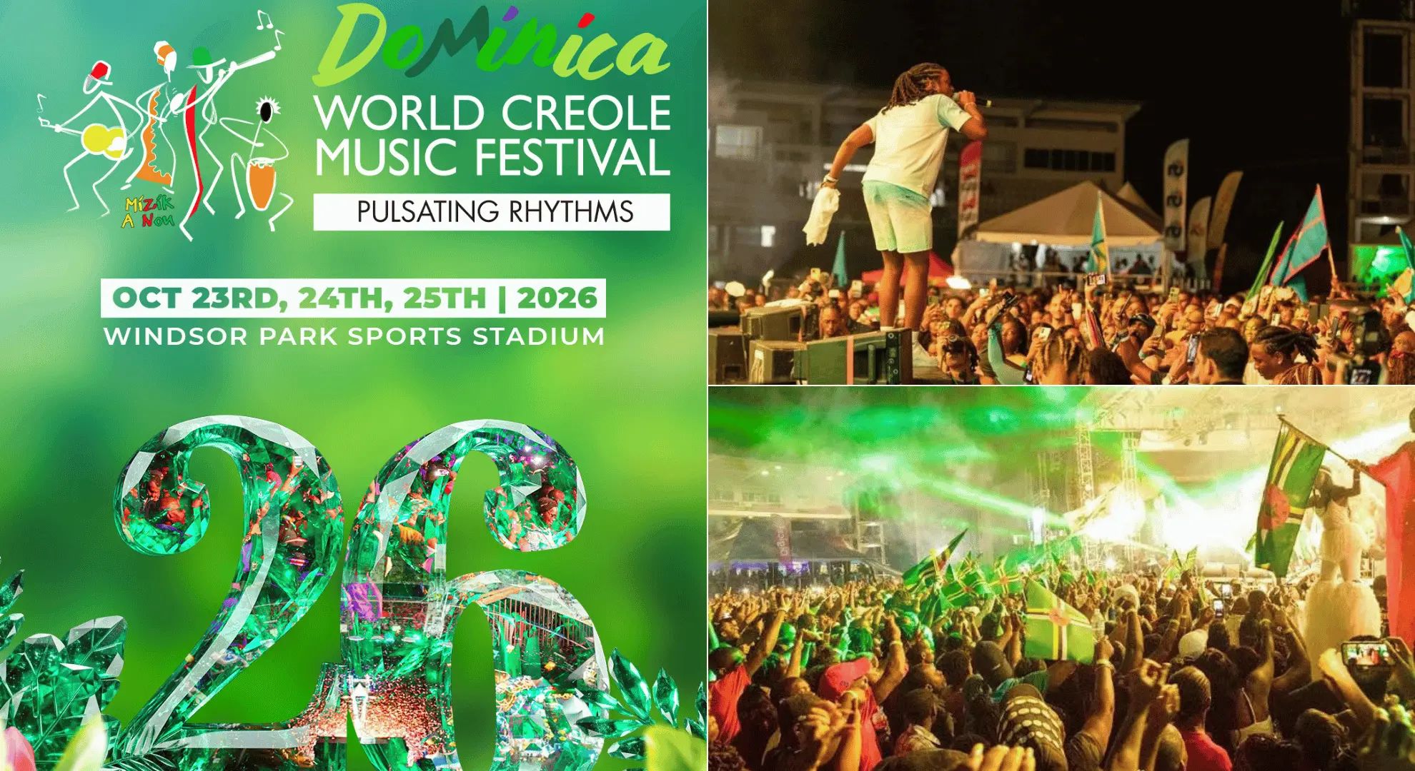 World Creole Music Festival 2026 de la Dominique : une programmation qui continue à faire la part belle aux scènes créoles et caribéennes