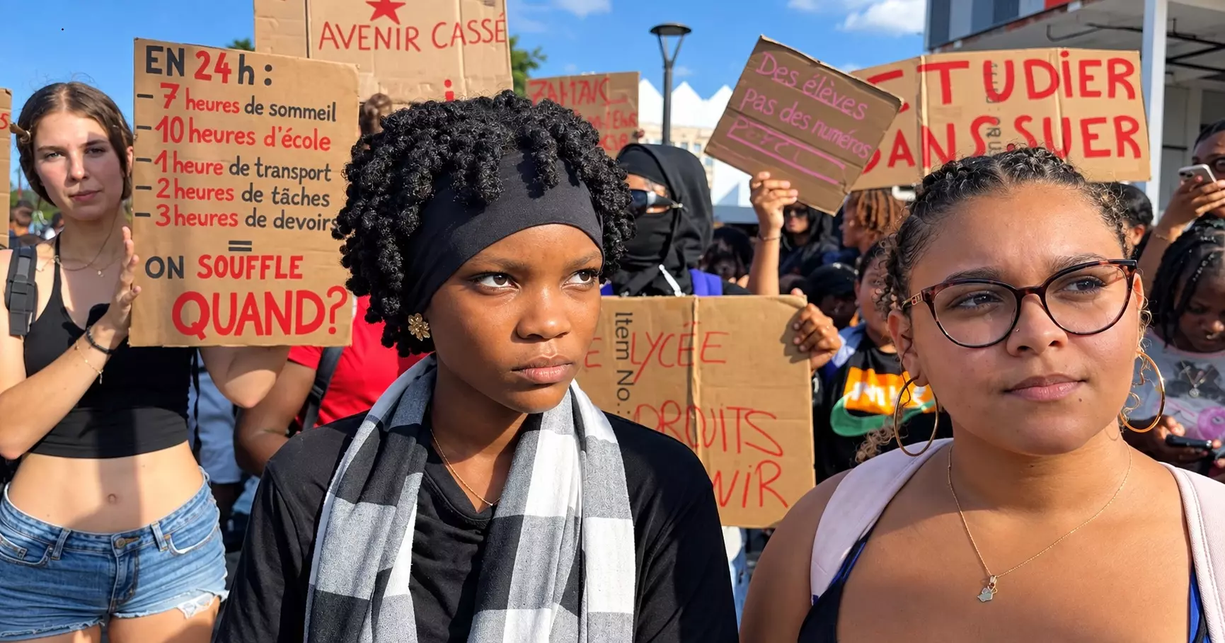Des Antilles à La Réunion, les lycéens également mobilisés pour de meilleures conditions de scolarité