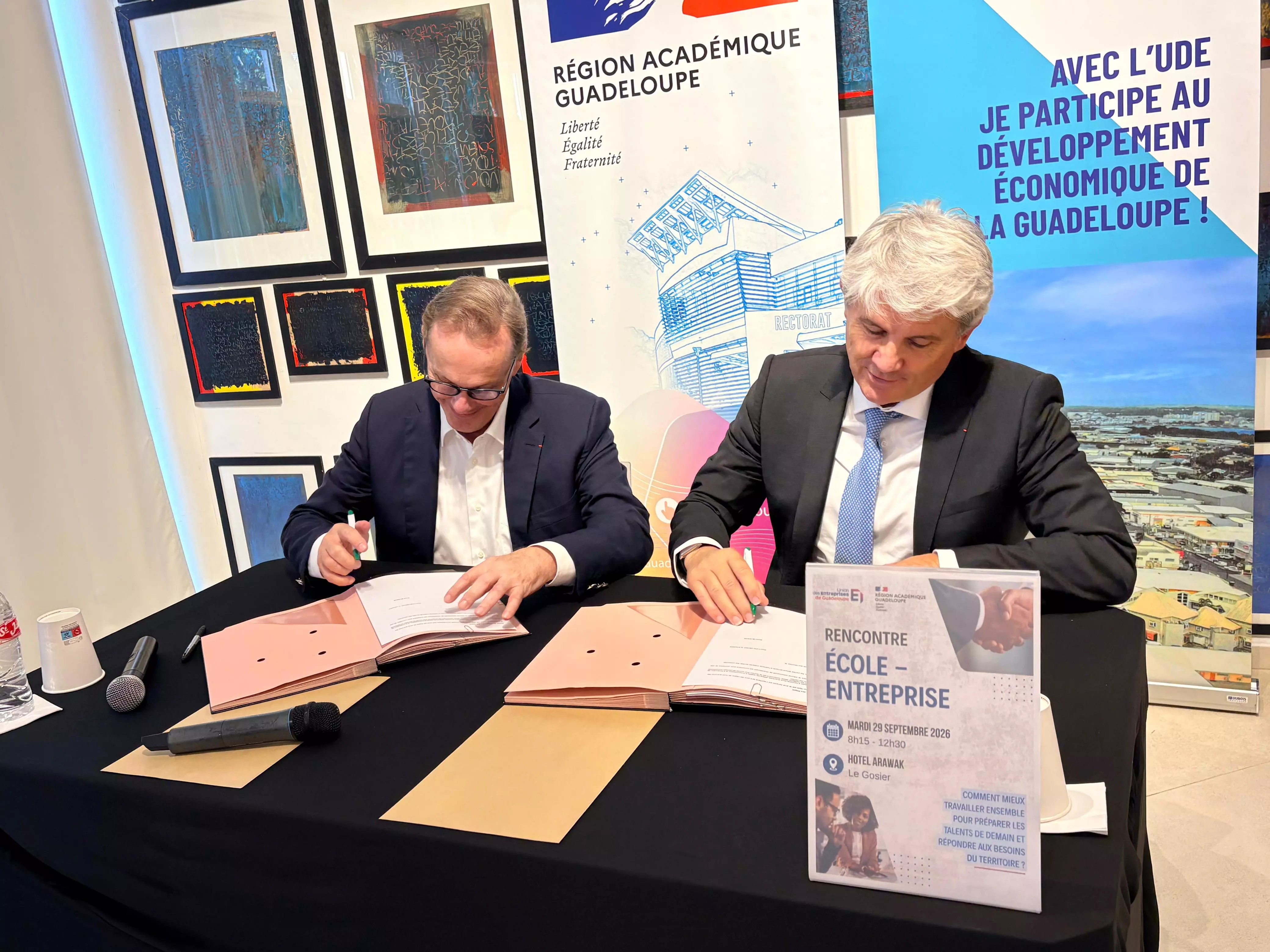 L’UDE-MEDEF Guadeloupe et l'académie de Guadeloupe renforcent les liens entre l’École et l’Entreprise