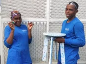 Mayotte : Habit'Âme propose à la vente ses objets et mobiliers conçus à partir de plastique recyclé et fabriqués localement