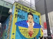 Une fresque rend hommage à Joséphine Baker à Paris, 50 ans après sa disparition