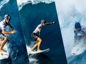 Surf : Kauli Vaast, Mihimana Braye et Marco Mignot en phases finales de la Tahiti Pro