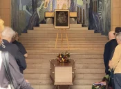 Les obsèques de Jacques Martial au cimetière du Père-Lachaise, entourés de personnalités et d'amis