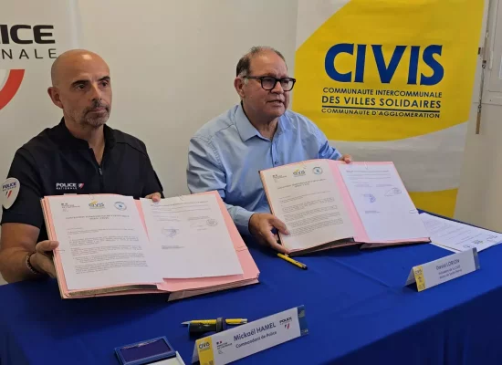 La Réunion : Signature d'une convention de partenariat entre la Police Nationale et la CIVIS pour le dépôt de plainte en ligne