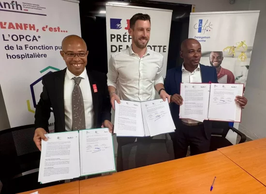 Mayotte : Une convention tripartite pour mutualiser la formation des agents hospitaliers, territoriaux et d'Etat