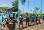 Martinique : Les jeunes du RSMA participent à une collecte et évacuation de pneus usagés