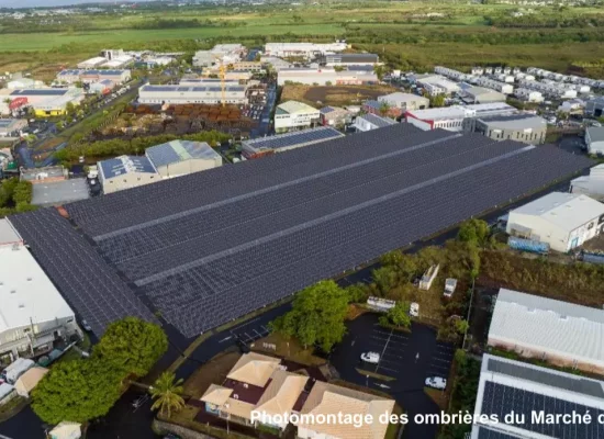Énergies : TotalEnergies démarre le chantier des ombrières du Marché de Gros à La Réunion