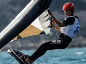 La jeune guadeloupéenne, Vaina Picot, double championne de France de Wingfoil à seulement 15 ans