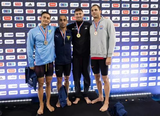 Natation : cinquième titre pour le Calédonien Maxime Grousset lors des Championnats de France en petit bassin