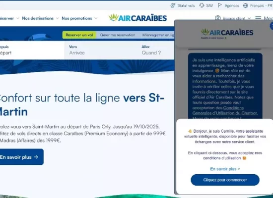 Air Caraïbes déploie un nouvel outil d'intelligence artificielle pour renforcer sa relation client