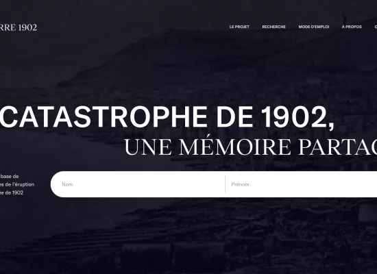 La Fondation Clément lance une plateforme numérique dédiée à la mémoire des victimes de l'éruption de la montagne Pelée