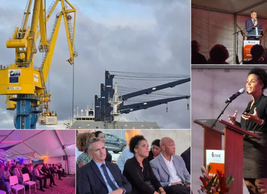 Guyane : Inauguration de deux nouvelles grues au Grand Port Maritime de Guyane
