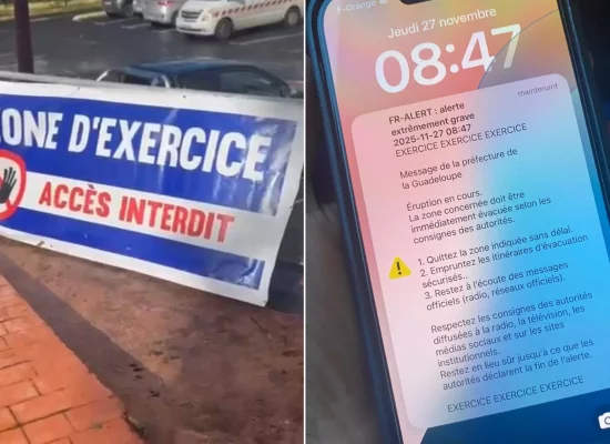 Guadeloupe : Simulation d'une éruption de la Soufrière, un exercice d'évacuation grandeur menée par la Préfecture