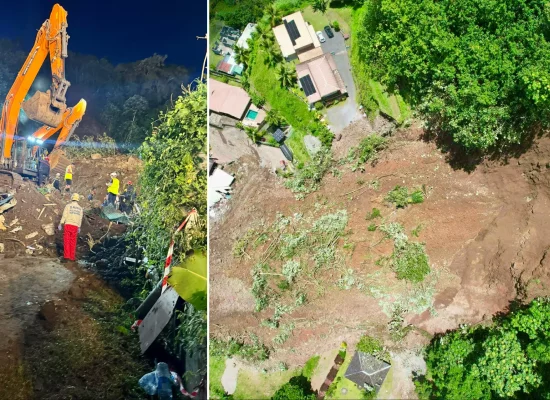 Glissement de terrain à Tahiti : Le corps de la dernière victime retrouvé, des experts géologues dépêchés sur place