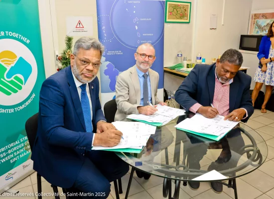 Saint-Martin : Signature d’une stratégie territoriale décennale de coopération conjointe avec Sint Maarten