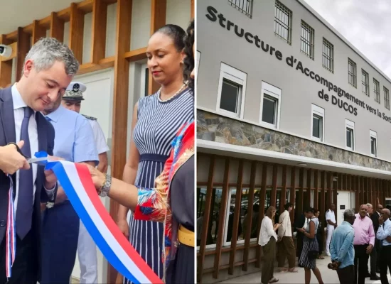 En Martinique, Gérald Darmanin inaugure une « structure d’accompagnement à la sortie » à la prison de Ducos